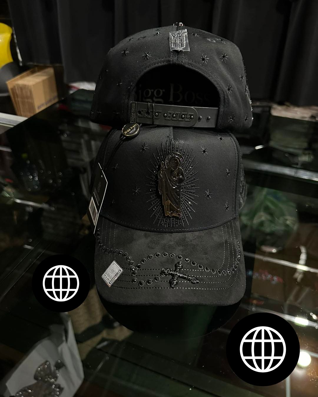 Big Boss San Judas Crystal Total Black